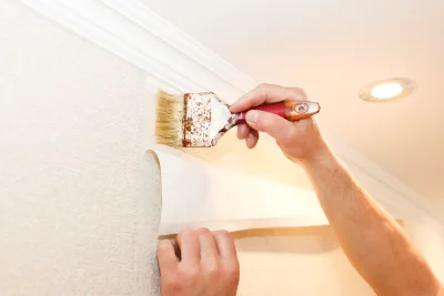 Pose de papier peint à Catus — revêtements muraux et toiles de verre